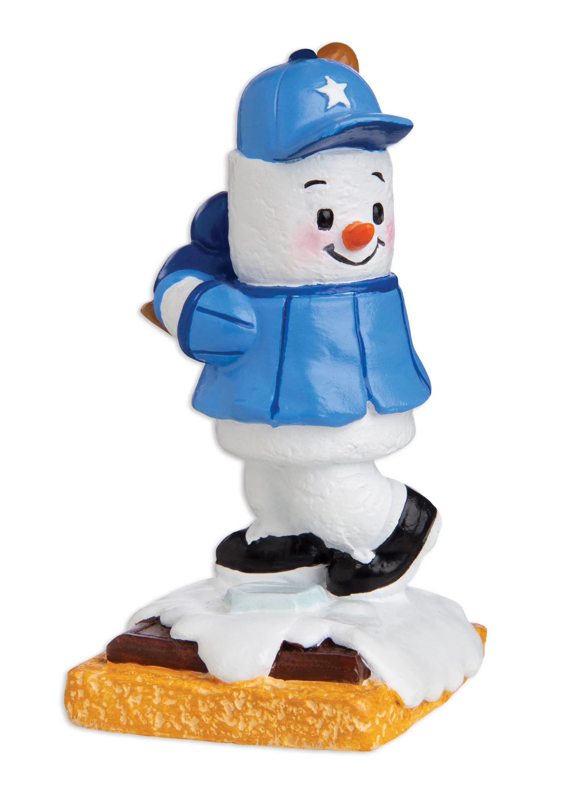 MM20001 - Marshmallow Baseball Player Personalized Christmas Ornament