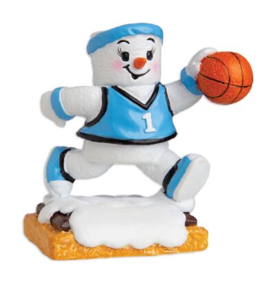 MM20002-G - Marshmallow Basketball Player (Girl) Personalized Christmas Ornament