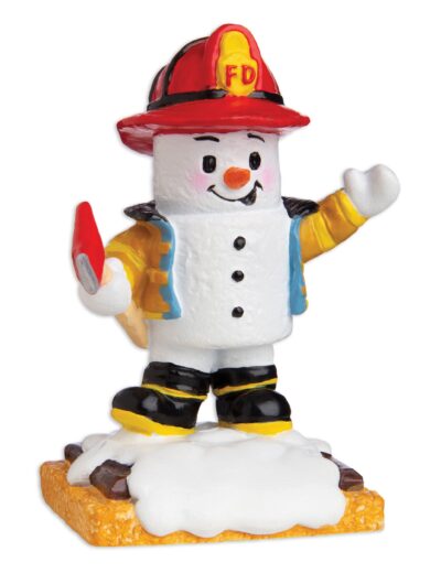 MM20007 - Marshmallow Fireman Personalized Christmas Ornament