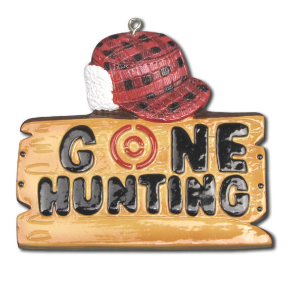 OR1026 - Gone Hunting Personalized Christmas Ornaments