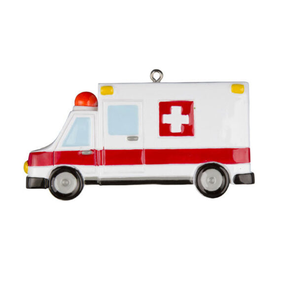 OR1046 - Ambulance EMT Personalized Christmas Ornaments
