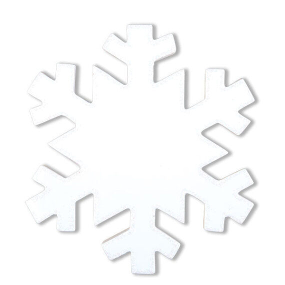 OR1274 - Plain White Snowflake Personalized Christmas Ornament