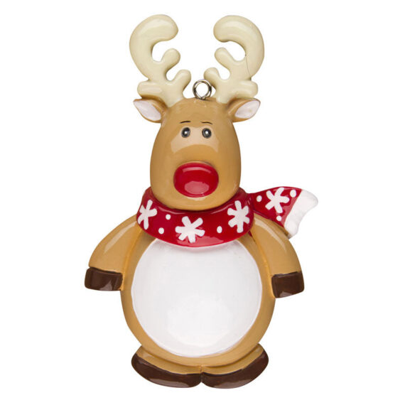 OR1313 - Reindeer Character Personalized Christmas Ornament