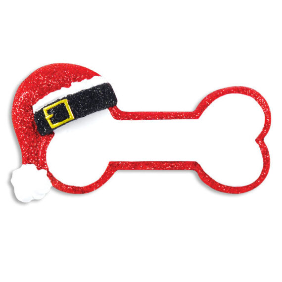 OR1438 - Santa Dog Bone Personalized Christmas Ornament
