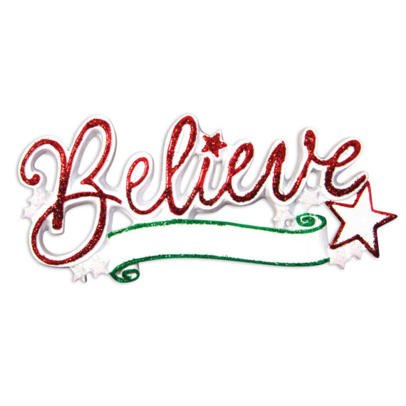 OR1505 - Believe Christmas Ornament