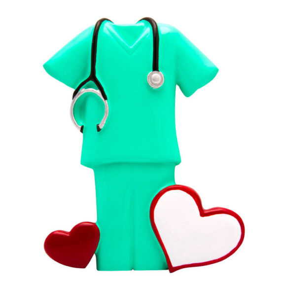 OR1550-G - Generic Scrubs Christmas Ornament