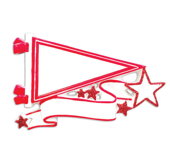 OR1558-RD - Pennants (Red) Christmas Ornament