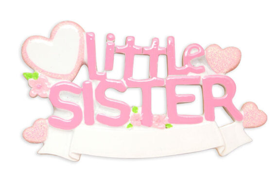 OR1578 - Lil Sister Personalized Christmas Ornament