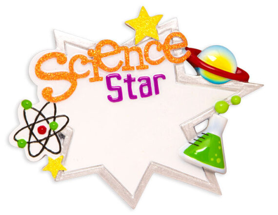 OR1580 - Science Star Personalized Christmas Ornament