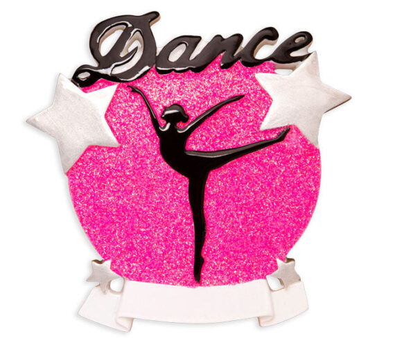 OR1581 - Dance Silhouette Personalized Christmas Ornament