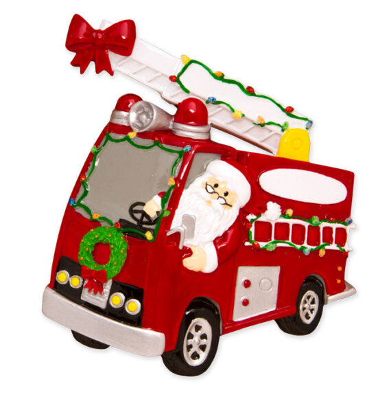 OR1583 - Christmas Parade Fire Truck Personalized Christmas Ornament