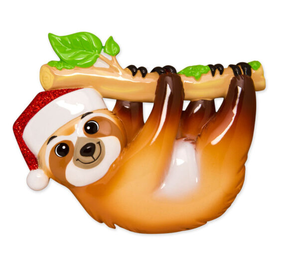 OR1594 - Sloth Personalized Christmas Ornament
