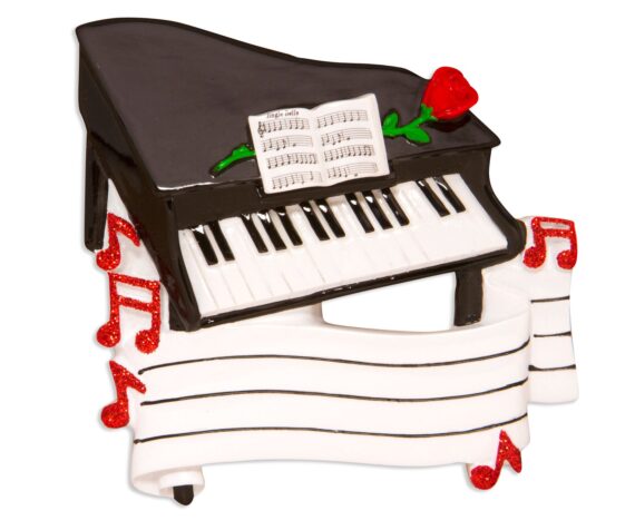 OR1618 - New Piano Personalized Christmas Ornament