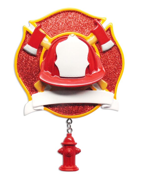 OR1629 - Fireman Personalized Christmas Ornament