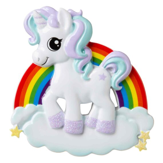 OR1652 - Unicorn Personalized Christmas Ornament