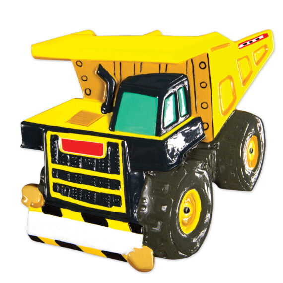 OR1658 - Dump Truck Personalized Christmas Ornament
