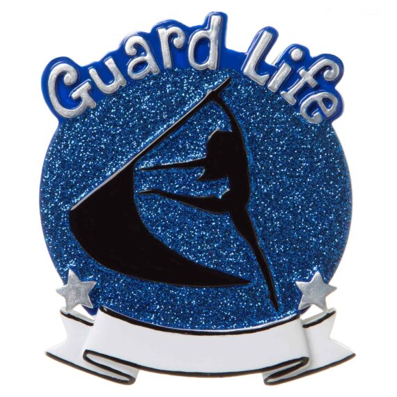 OR1690-B - Color Guard (Blue) Personalized Christmas Ornament