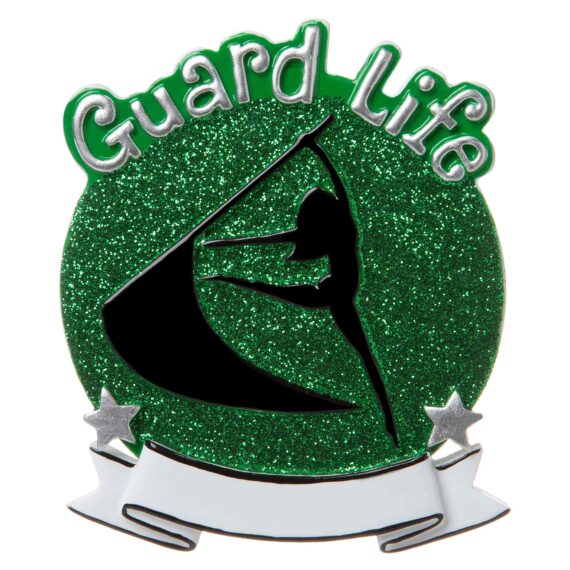 OR1690-G - Color Guard (Green) Personalized Christmas Ornament