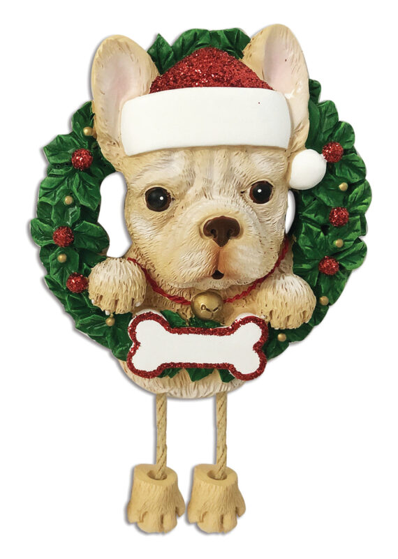 OR1712-FB - French Bulldog (Pure Breed) Personalized Christmas Ornament