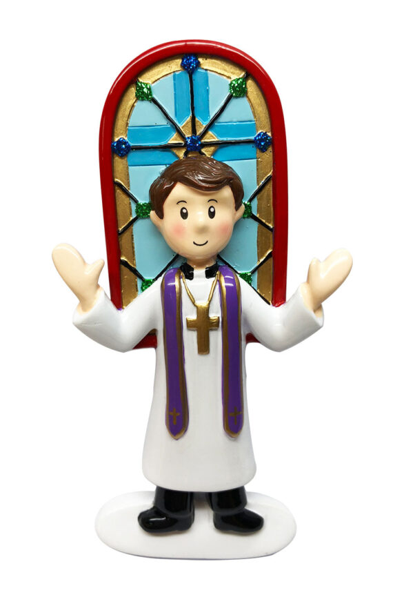 OR1811 - Pastor / Priest Personalized Christmas Ornament