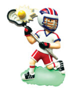 OR1820-B - Lacrosse (Boy) Personalized Christmas Ornament