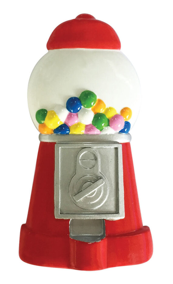 OR1892 - Gumball Machine Personalized Christmas Ornament