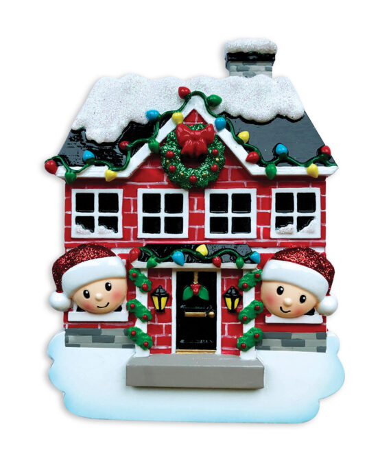 OR1911-2 - New House Family of 2 Personalized Christmas Ornament