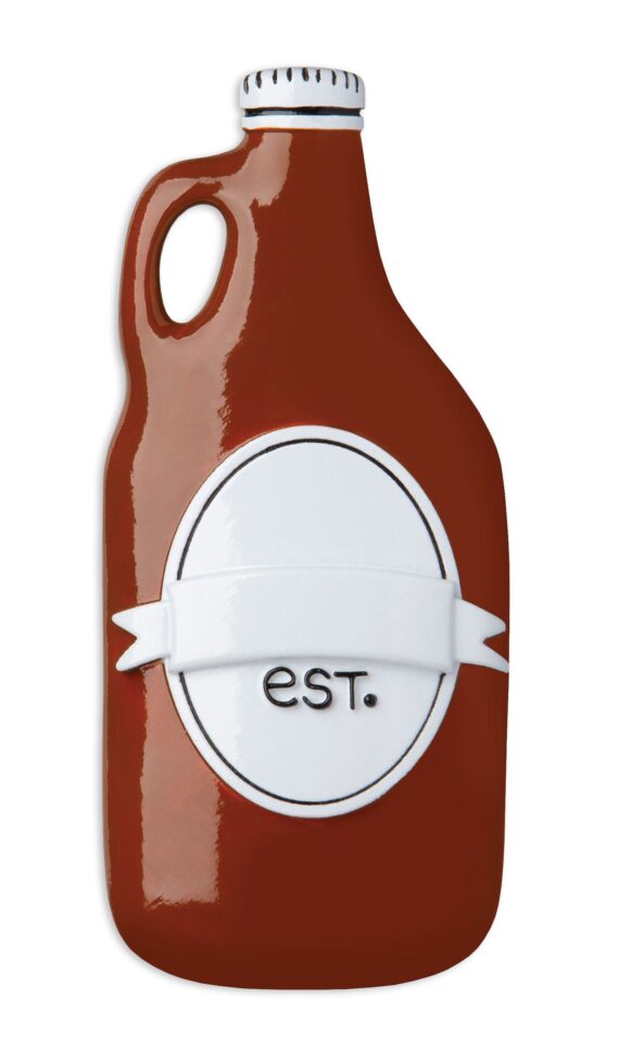 OR1931 - Beer Growler Personalized Christmas Ornament