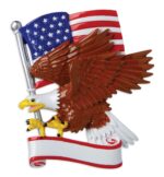 OR1954 - American Eagle Personalized Christmas Ornament