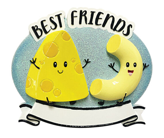 OR2146 - Mac & Cheese Best Friends Personalized Christmas Ornament