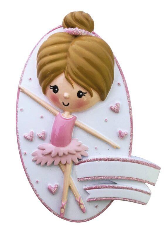 OR2193 - New Ballerina Girl Personalized Christmas Ornament