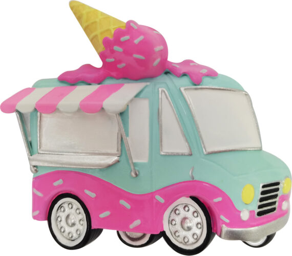 OR2304 - Dessert Food Truck Personalized Christmas Ornament
