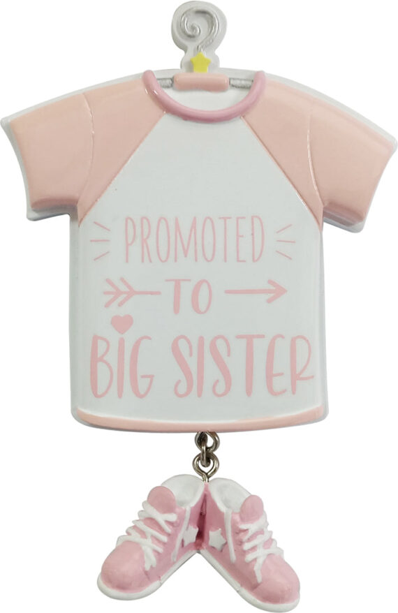 OR2331 - "Promoted to Big Sister" Big Sister Personalized Christmas Ornament