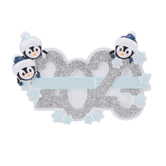 OR2350-3 - 2023 Family of 3 Personalized Christmas Ornament