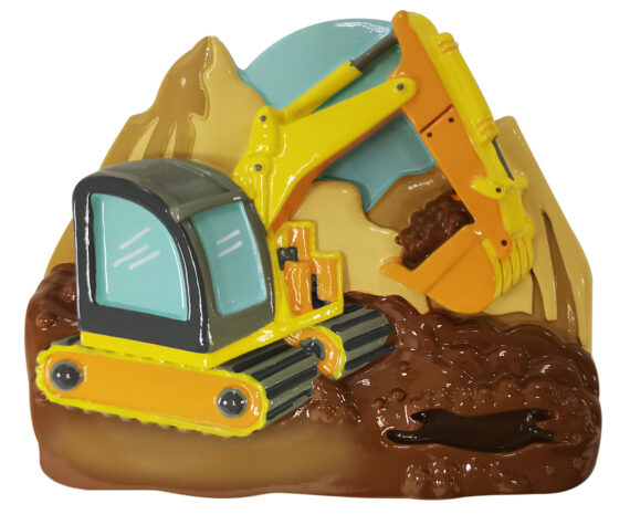 OR2356 - Excavator Personalized Christmas Ornament