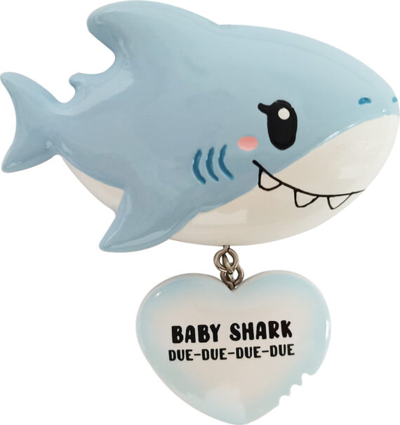 OR2399-B - Baby Shark (Blue) Personalized Christmas Ornament