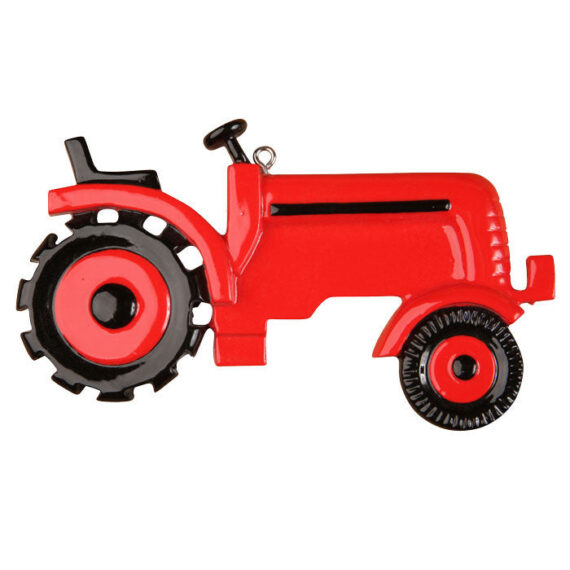 OR393-R - Red Tractor Personalized Christmas Ornament