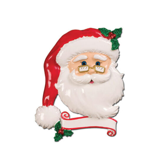 OR652 - Jolly Santa Personalized Christmas Ornament