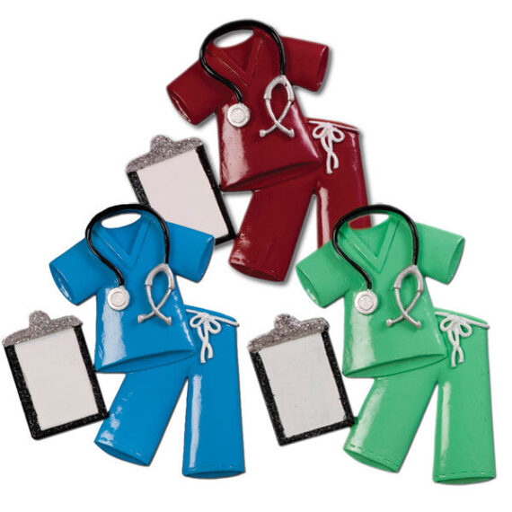OR724-A - Scrubs Personalized Christmas Ornament