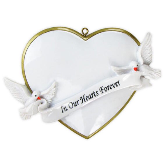 OR782 - In Our Hearts Christmas Forever Personalized Christmas Ornament