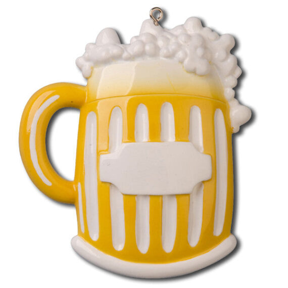 OR848 - Beer Mug Personalized Christmas Ornament
