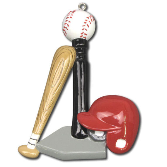 OR931 - T Ball Personalized Christmas Ornaments