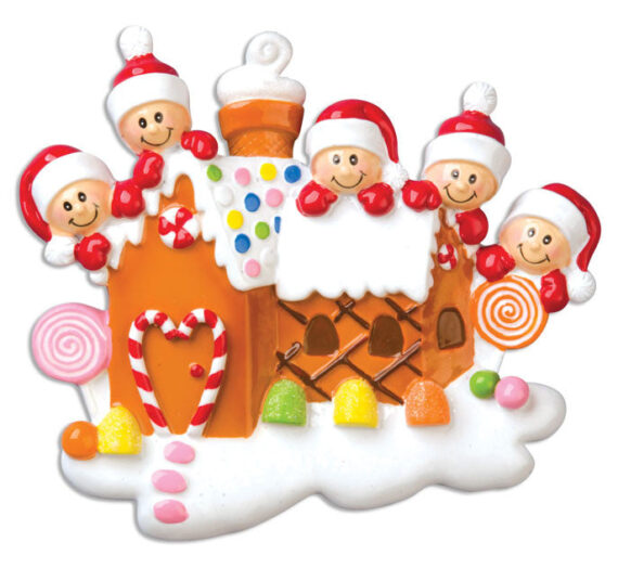 OR965-5 - Gingerbread House With 5