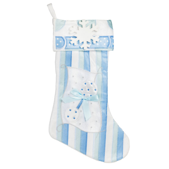 PBS103 BB - Baby Blue Personalized Christmas Stocking