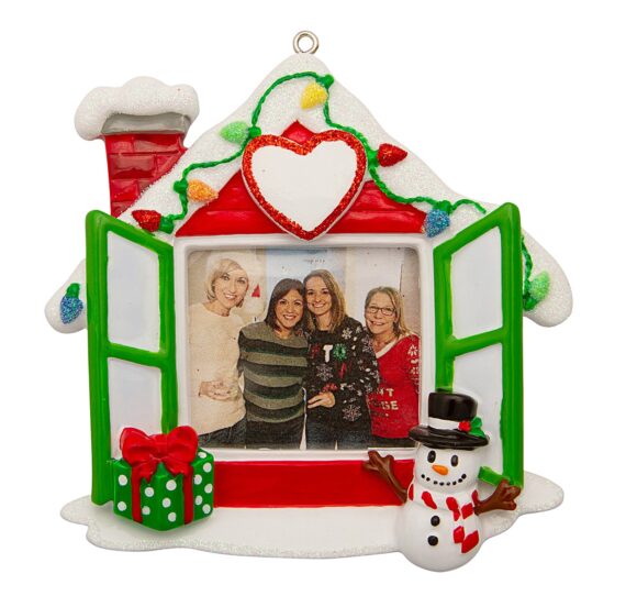 PF1768 - New Home Photo Frame Personalized Christmas Ornament