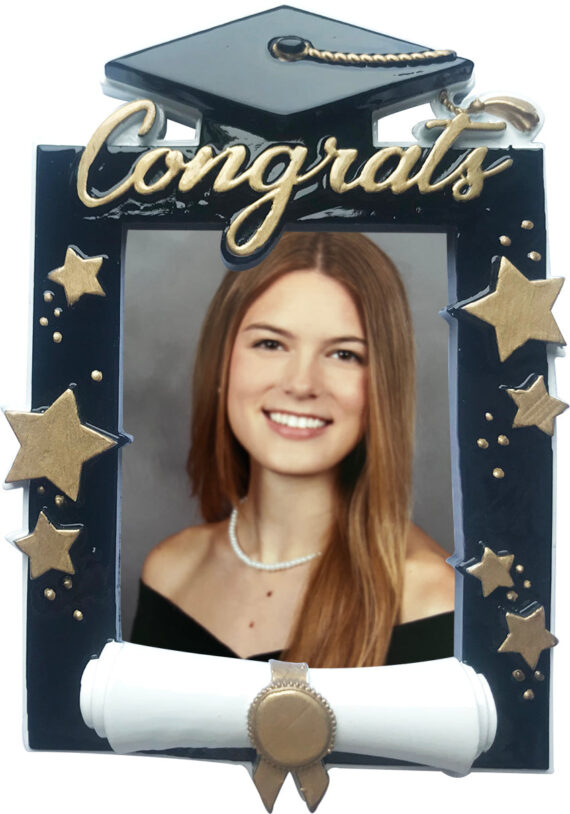 PF2300 - Graduation Frame Picture Frame Personalized Christmas Ornament
