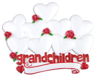 TT529-9 - Grandchildren With Nine Hearts Table Topper