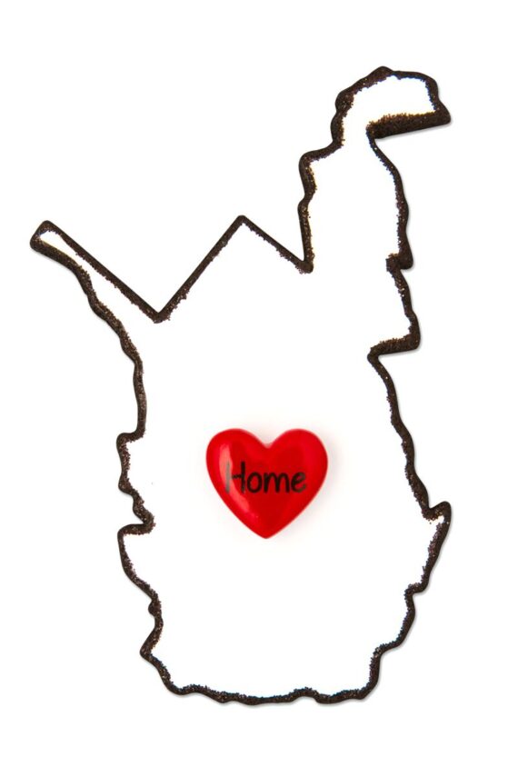 OR1615-WV - West Virginia Personalized Christmas Ornament