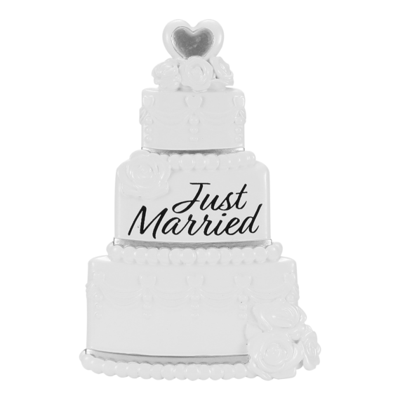 OR2433 - Wedding Cake Personalized Christmas Ornament