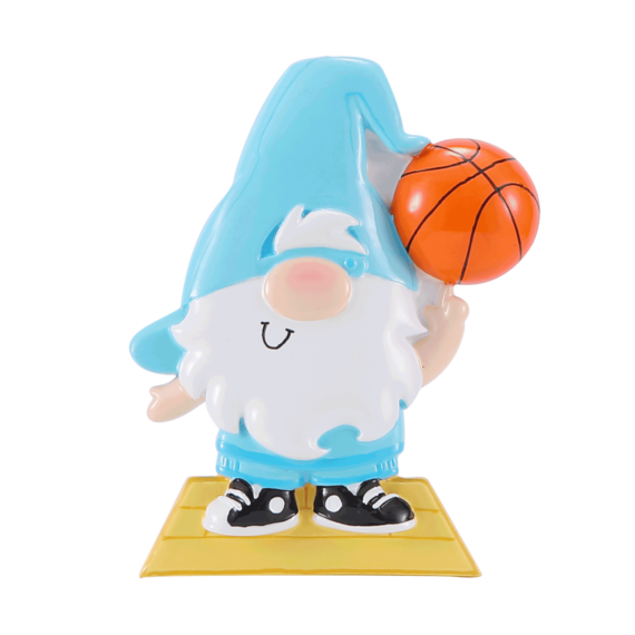 OR2640 - Gnome Basketball Player Personalized Christmas Ornament